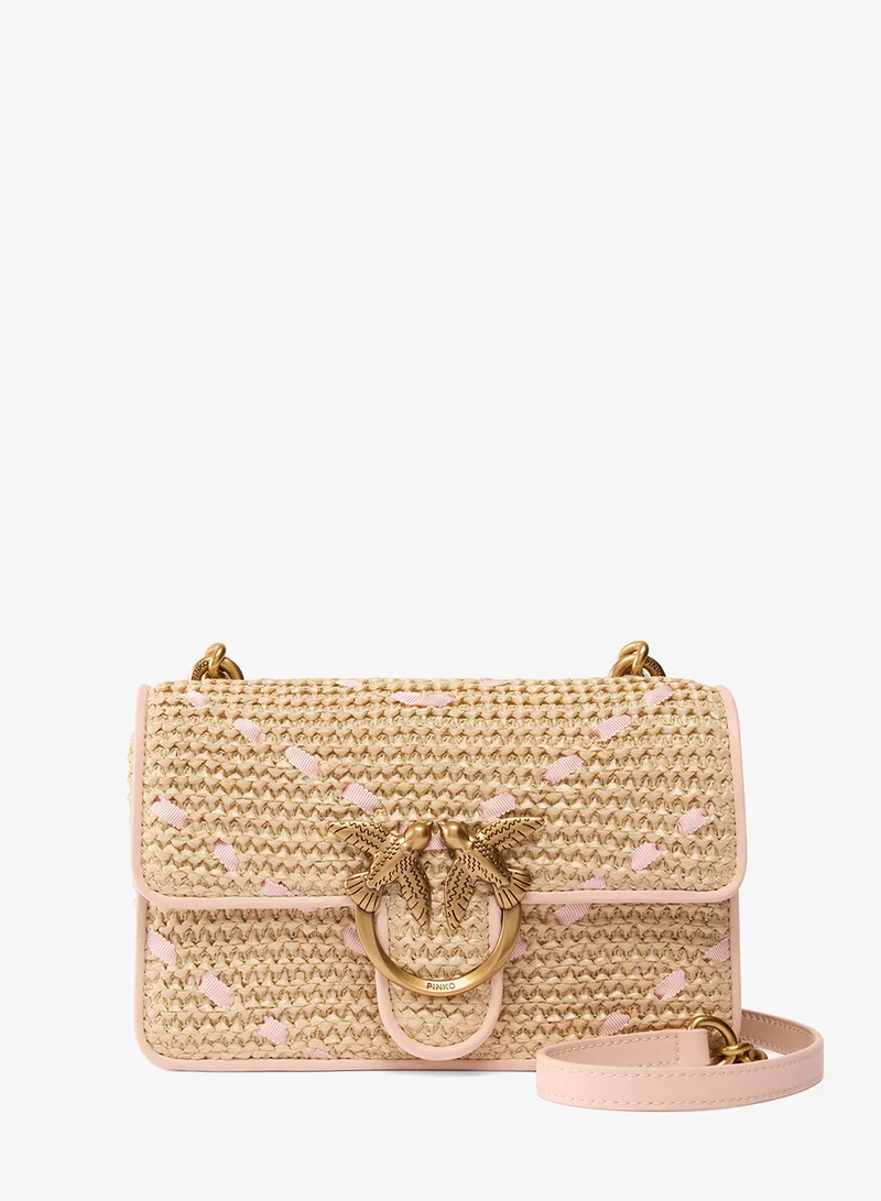 بينكو Logo Detail Flap Over Shoulder Bag